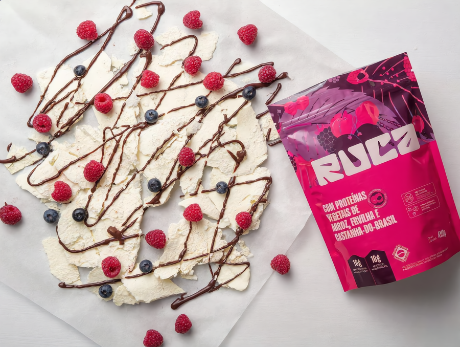Iogurte congelado com chocolate 70%