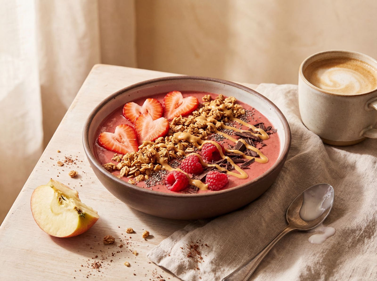 Parfait com iogurte e frutas